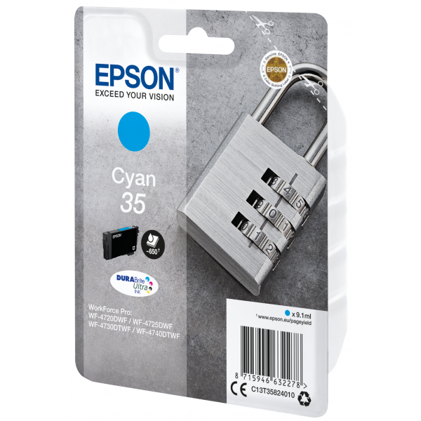 EPSON 35 CIANO (C13T35824020) - CARTUCCIA ORIGINALE