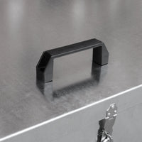 Contenitore per Mangimi Galvanizzato Anti Corrosione Immagazzinamento Cereali Sementi Semi Agricoli Protegge da Pesti Ratti e Agenti Atmosferici - 2 Scomparti