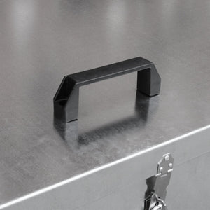 Contenitore per Mangimi Galvanizzato Anti Corrosione Immagazzinamento Cereali Sementi Semi Agricoli Protegge da Pesti Ratti e Agenti Atmosferici - 2 Scomparti