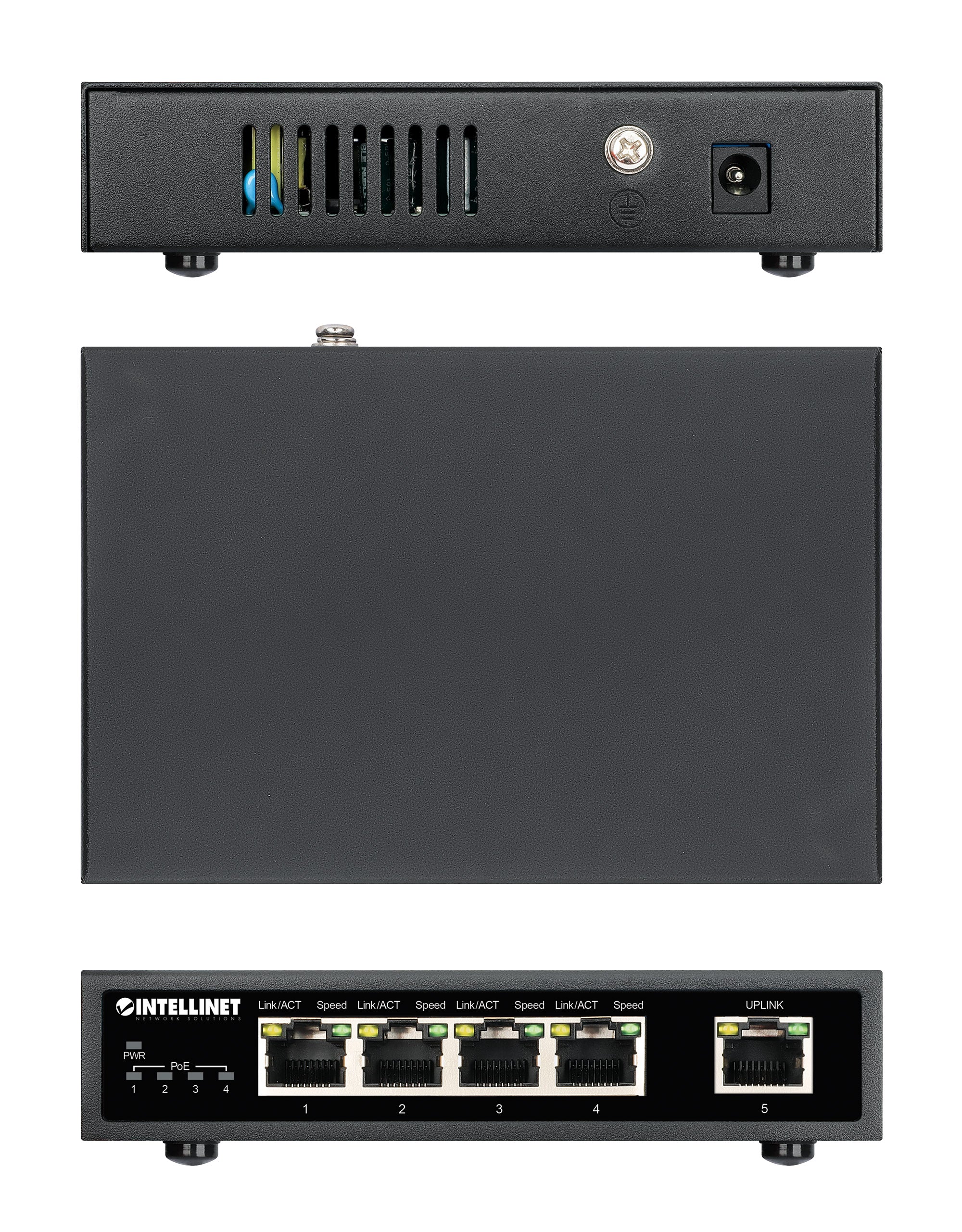 Ethernet Switch Gigabit PoE+ 5 porte