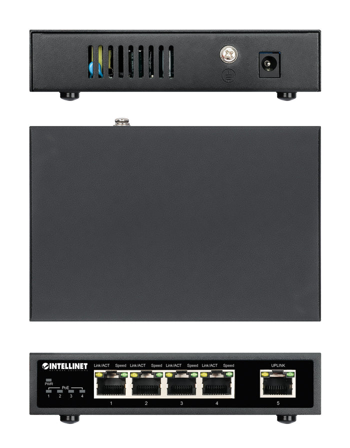 Ethernet Switch Gigabit PoE+ 5 porte