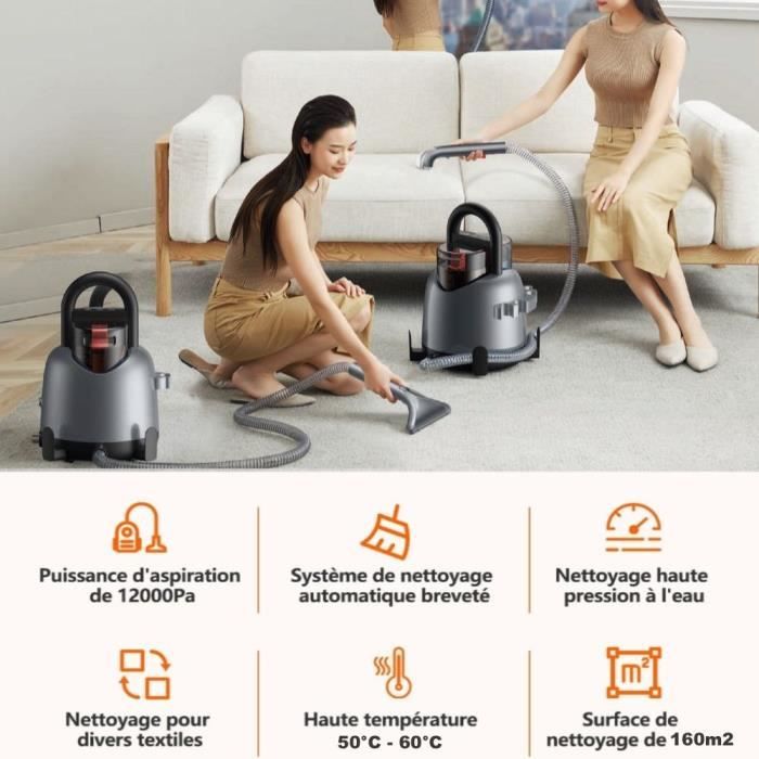 EZICLEAN Spot Remover W4 Estrattore a caldo con iniettore - Divano/moquette/moquette - 850 W - 1,4 l - 5 m