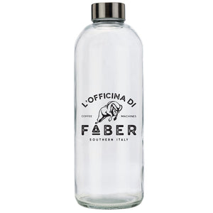 FABER PA59V - BOTTIGLIA IN VETRO SERIGRAFATA DA 1000 ML PER MACCHINA CAFFE'' ( NON ADATTA ALLA SERIE MINI)