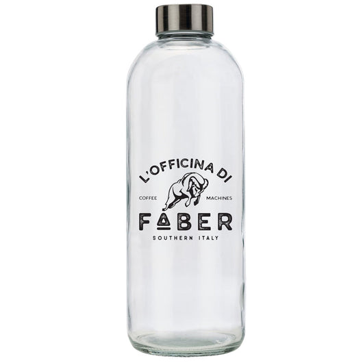 FABER PA59V - BOTTIGLIA IN VETRO SERIGRAFATA DA 1000 ML PER MACCHINA CAFFE'' ( NON ADATTA ALLA SERIE MINI)