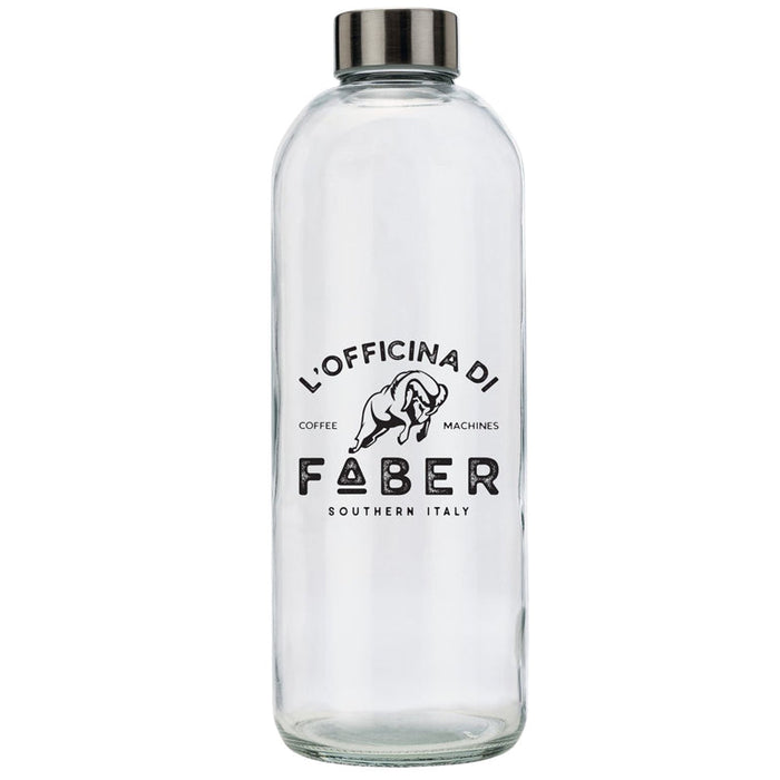 FABER PA59V - BOTTIGLIA IN VETRO SERIGRAFATA DA 1000 ML PER MACCHINA CAFFE'' ( NON ADATTA ALLA SERIE MINI)