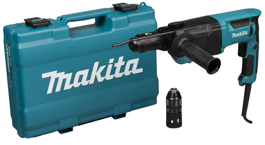 Makita HR2670FT - Tassellatore SDS-Plus 3 Funzioni doppio Mandrino 800W - 2.9 J
