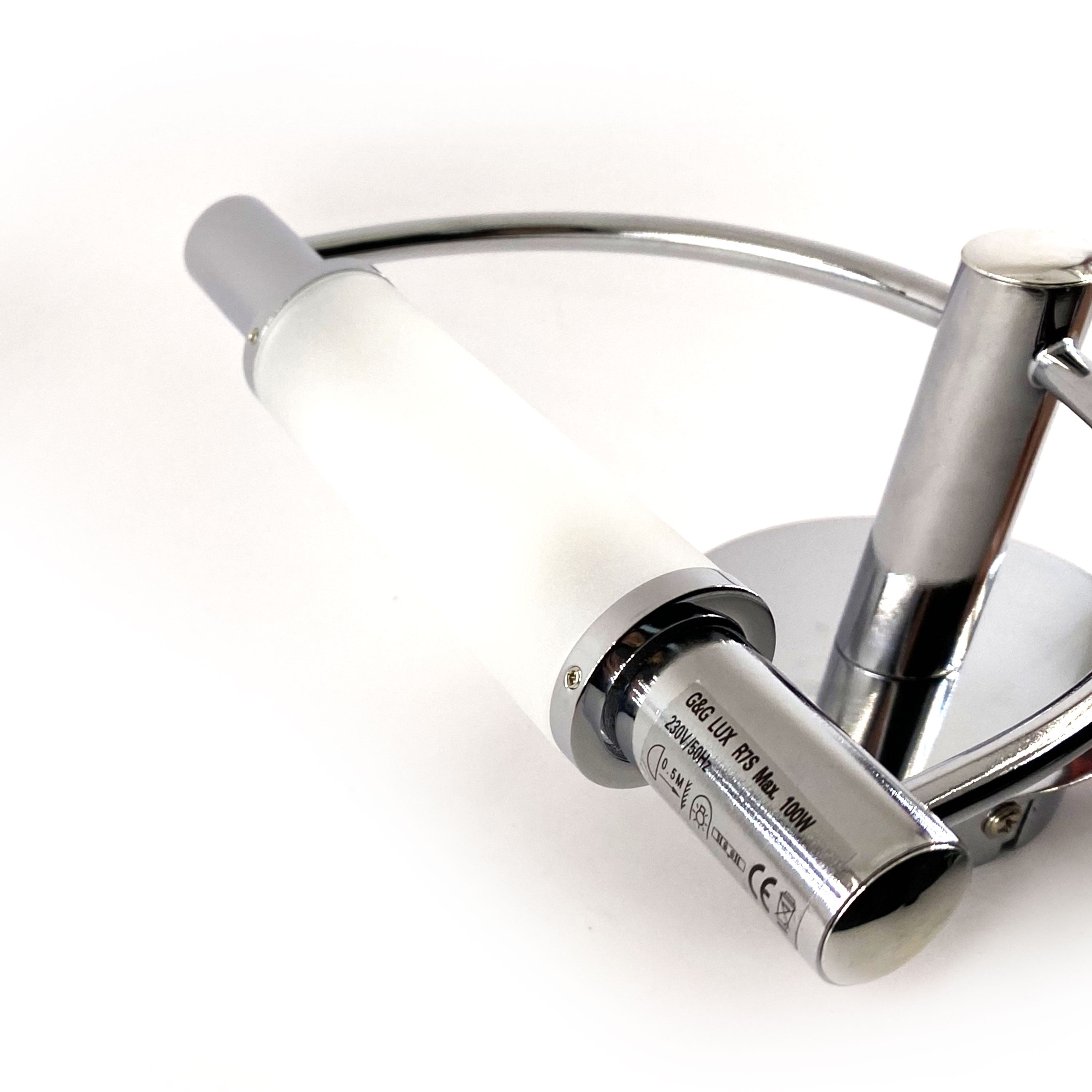 Faretto singolo 78 mm 100 W Cromo Aleyay