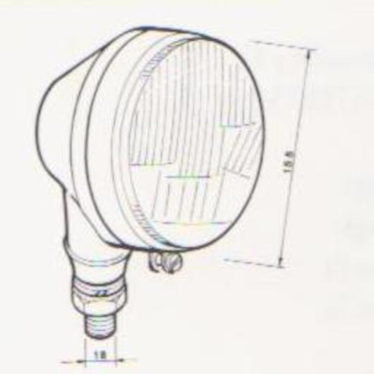 Faro piantone 3 luci H4 Aleyay