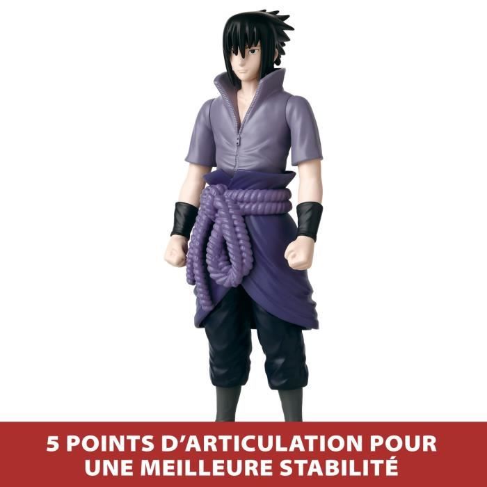 Figura articolata grande - BANDAI - Anime Heroes - Naruto Shippuden - Anime Heroes Mega Figure 30 cm - Sasuke Uchiha