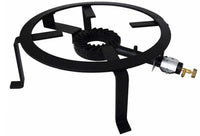 FORNELLONE ACCIAIO BRUCIATORE IN GHISA FORNELLI A GAS TONDO  CM. 50