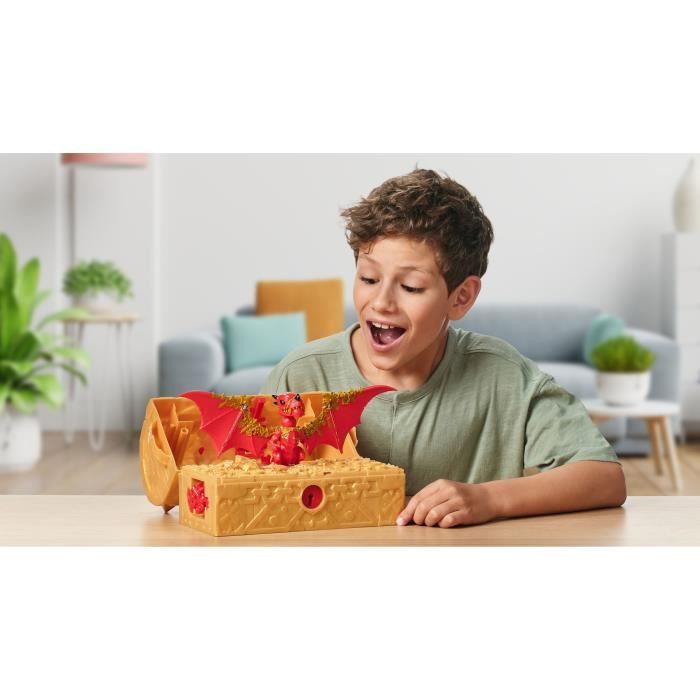 Forziere del tesoro del regno dei draghi - MOOSE TOYS - TREASURE X - Forziere interattivo con figurine e tesori