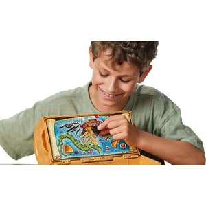 Forziere del tesoro del regno dei draghi - MOOSE TOYS - TREASURE X - Forziere interattivo con figurine e tesori