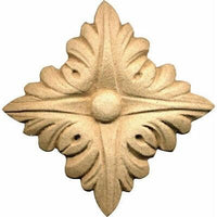 Fregio per Mobili in Pasta di Legno finitura Grezza 55x55 mm Art.03.4515 pz. 2