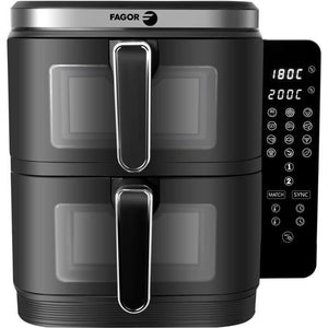 Friggitrice senza olio FAGOR - Airfryer FGD11 - Capacità 11L - Doppie vasche 5,5 L - 12 programmi di cottura - 2800W