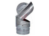 FUMAIOLO GIREVOLE TONDO IN LAMIERA ZINCATA DIAMETRO CM. 25 CANNE FUMARIE