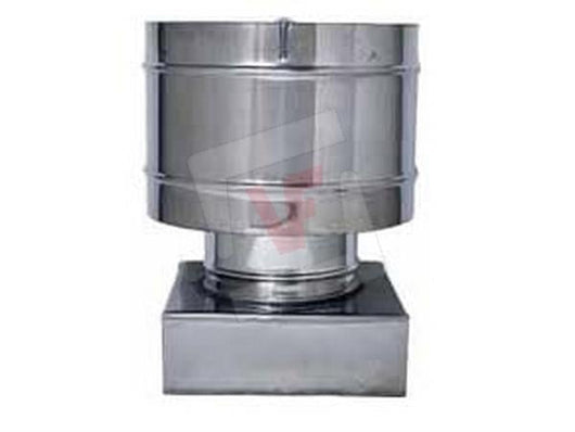 FUMAIOLO TESTA RADIANTE FISSO ANTI-VENTO CM.22X22 ATTACCO QUADRATO