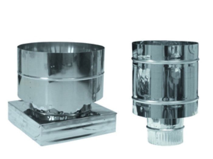 FUMAIOLO TESTA RADIANTE FISSO ANTI-VENTO CM.32X32 ATTACCO QUADRATO