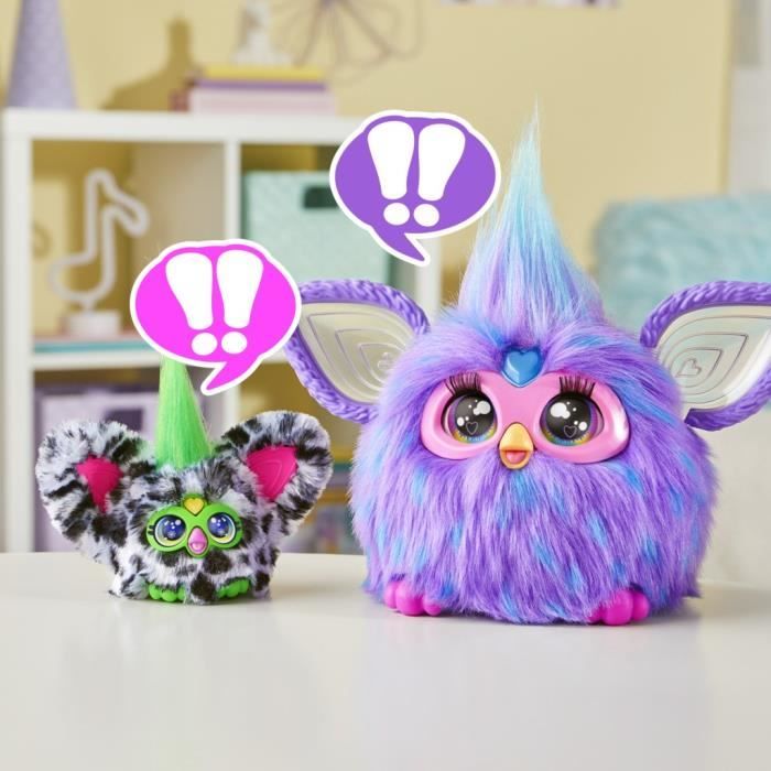 Furby Furblets Moo-Boo, Mini Peluche Elettronico per Bambine e Bambini, 45+ Suoni, Dai 6 Anni in su, Serie 4, Hasbro