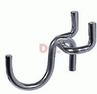 GANCI GANCIO IN FERRO PER PANNELLI FORATI PORTAUTENSILI G1 UNCINO 3.8MM PZ 100