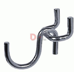 GANCI GANCIO IN FERRO PER PANNELLI FORATI PORTAUTENSILI G1 UNCINO 3.8MM PZ 100