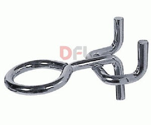 GANCI GANCIO IN FERRO PER PANNELLI FORATI PORTAUTENSILI G2 OCCHIOLO 3.8MM PZ100
