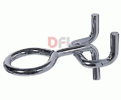GANCI GANCIO IN FERRO PER PANNELLI FORATI PORTAUTENSILI G2 OCCHIOLO 3.8MM PZ100