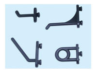 GANCI IN NYLON PER PANNELLI FORATI GANCIO PER PANNELLO FORATO CF. 100PZ