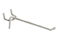 GANCIO A MENSOLA PER PANNELLI FORATI CM.20 GANCI PER PANNELLO FORATO PZ.100