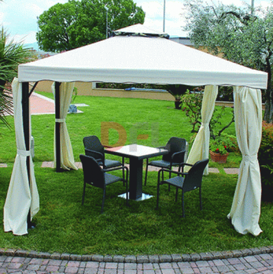 GAZEBI GAZEBO ROMA TELAIO ALLUMINIO TELO BEIGE 250 GR/MQ PROGARDEN MT. 3X3