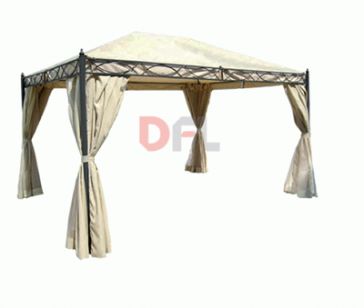 GAZEBO GAZEBI VITTORIA CON TELI LATERALI ZANZARIERA MT. 3X3 ECRU'