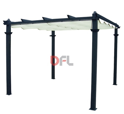 GAZEBO IN ALLUMINIO ILLINOIS MT 3X4 COLORE ECRU' ARREDO GIARDINO ESTERNO GAZEBI