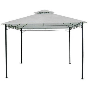 GAZEBO IN METALLO ECHOS MISURA 3X3MT COLORE ECRU' ARREDO GIARDINO ESTERNO GAZEBI