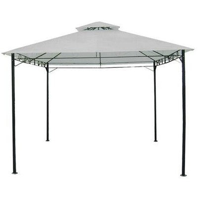 GAZEBO IN METALLO ECHOS MISURA 3X3MT COLORE ECRU' ARREDO GIARDINO ESTERNO GAZEBI