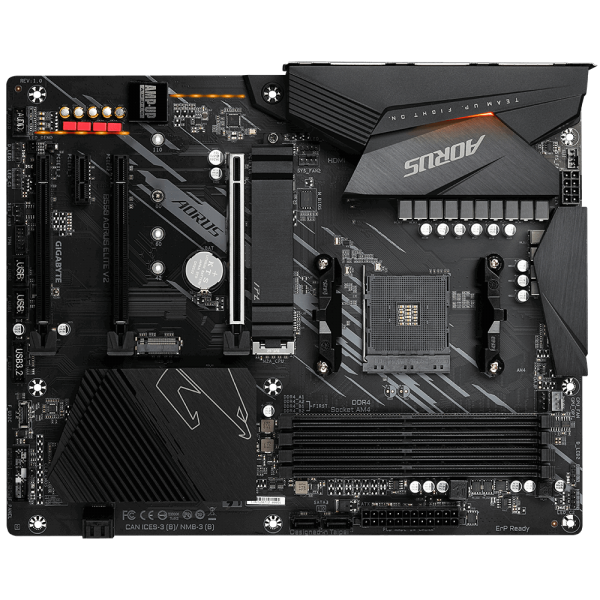 Gigabyte Mb Am4 B550 Aorus Elite V2 4xddr4 4xsata Raid M.2 Rgb Hdmi/dp