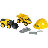 Giocattolo da cantiere - KLEIN - Set da cantiere Volvo Power con casco, 5 pezzi - Plastica di alta qualità, molto resistente.