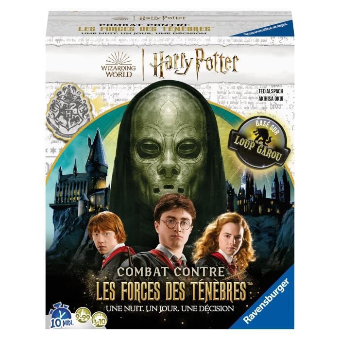 Giochi da tavolo Harry Potter Combattimento contro le forze dell'oscurità, basato sul gioco Werewolf, Per 9 anni, Ravensburger, 27354