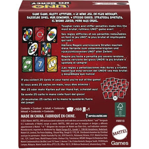 Gioco di carte UNO SHOW EM NO MERCY - MATTEL - HWV18 - 56 carte - Nuove regole spietate
