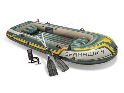 GOMMONE CANOTTO GONFIABILE SEAHAWK INTEX 4 POSTI CM. 351X145X48