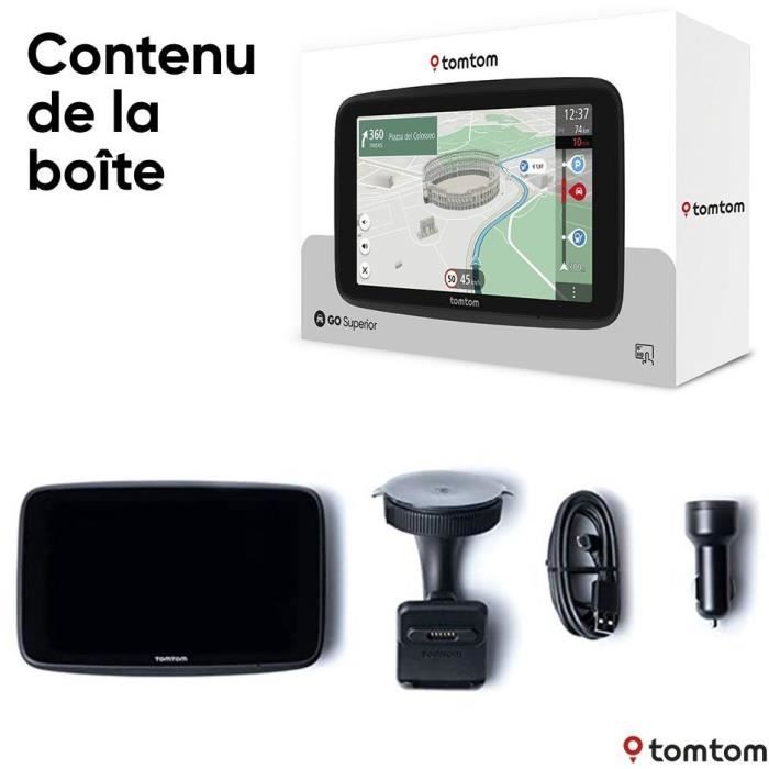 GPS automatico - TOM TOM - GO Superior - schermo HD 6 - Mappe del mondo - Aggiornamento Wi-Fi