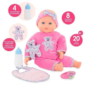 Grande bambola interattiva Lucille - COROLLE - Mon Grand Poupon - 42 cm - dai 2 anni in su