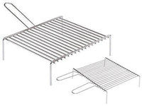 GRATICOLE GRIGLIE IN ACCIAIO CROMATO PER CAMINO BARBECUE CM.30X30 MANICO SINGOLO