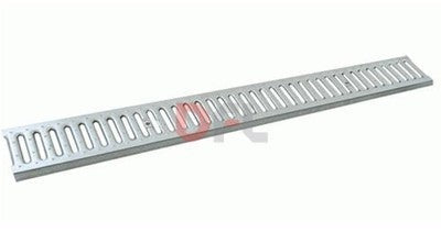 GRIGLIA PER CANALETTA A15 PEDONABILE RACCOLTA ACQUE CM 99,5x12,6xH. 2,0 FERRO ZN