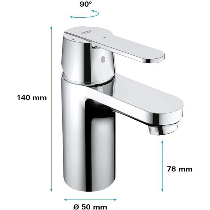 GROHE - Miscelatore monocomando per lavabo - Taglia S