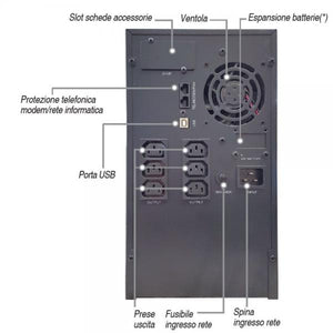Gruppo di Continuità UPS 3000VA 2400W Line Interactive Onda Sinusoidale