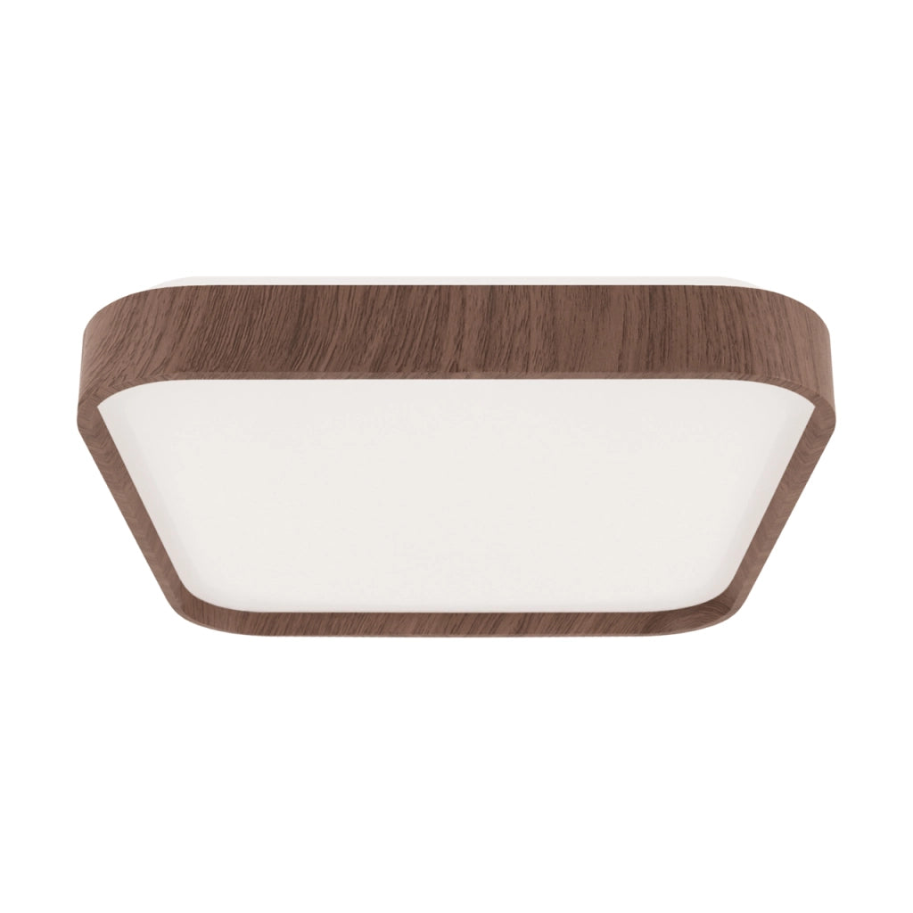 Plafoniera bagno quadrata 48cm rovere LED 48W 4100K Struhm