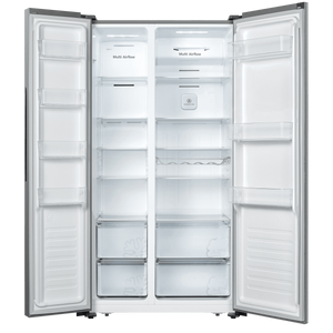 Hisense Frigo Side By Side Total Nofrost 662lt F 91cm Silver Rs677n4aif