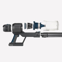 HKOENIG PowerFlex+ UPX26 - 2 in 1 Wireless 220W Castore di aspirapolvere - pieghevole - autonomo fino a 40 min - luce - 3 poteri