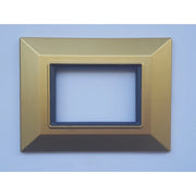 Trade Shop - Placca Placchetta Placchette Compatibili Per Serie Axolute Bticino Colorate Sq - Oro Satinato -4 Fori     -