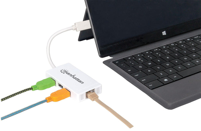Hub 3 porte USB 3.0 con Adattatore Ethernet Gigabit