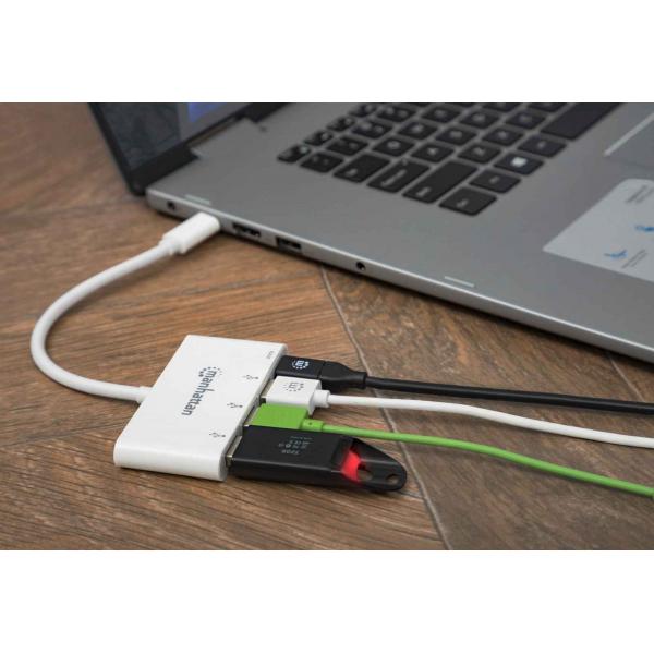 Hub USB 3.2 Gen 1 USB-C con 3 Porte USB tipo A e Alimentazione